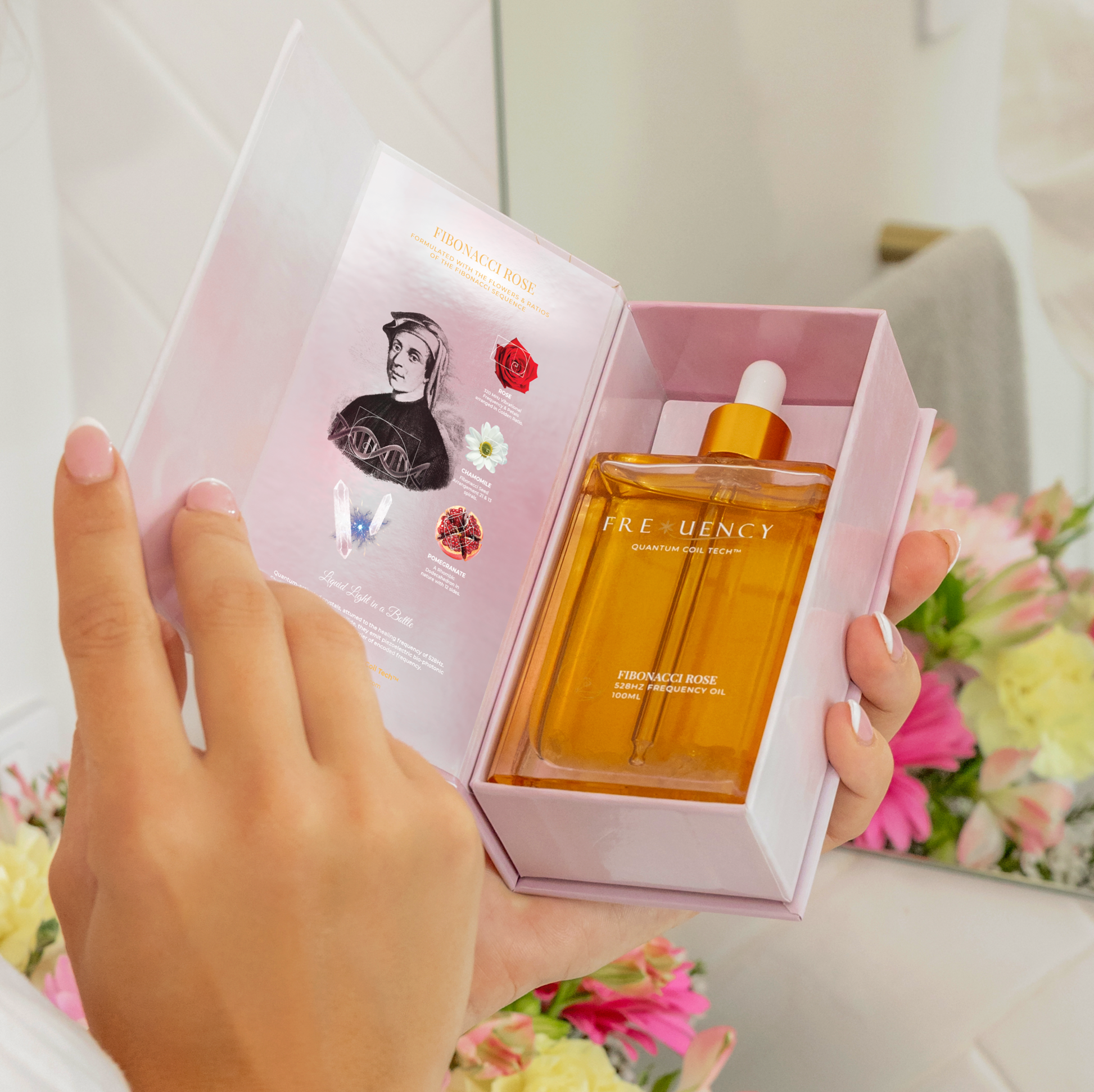 Fibonacci Rose - Frequency Oil (Quantum Quartz)